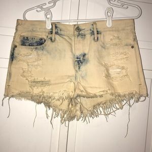 Abercrombie & Fitch distressed jean shorts size 8